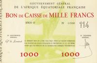 Gallery image for French Equatorial Africa p4a: 1000 Francs